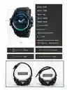 Reloj Deportivo Azul Para Hombre Correa Silicona Y Acero