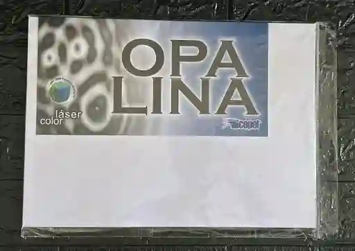 Cartulina Opalina 180g Oficio X20 Hojas