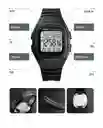 Reloj Deportivo Sumergible Hombre Correa Silicona Y Acero