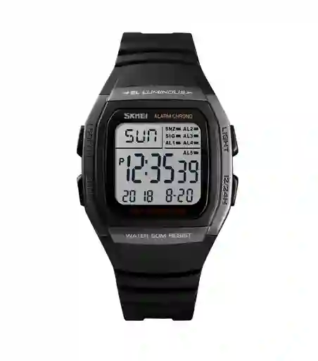Reloj Deportivo Sumergible Hombre Correa Silicona Y Acero
