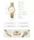 Reloj De Lujo Moderno Para Mujer Fabricado En Acero Inoxidable