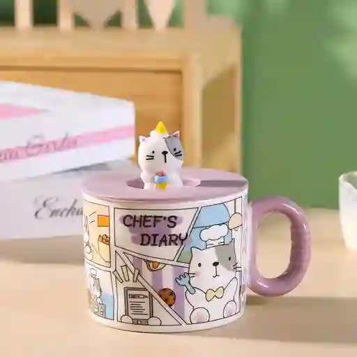 Mug "chef's Diary" De Gatito Pastelero