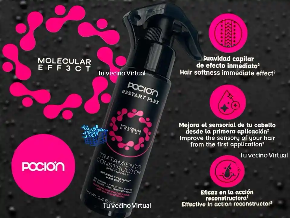 Crema Para Peinar Y Tratamiento Constructor Pocion