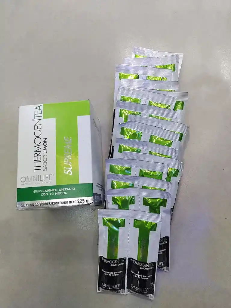 Thermogen Tea Limon Omnilife Caja X 30 Sobres
