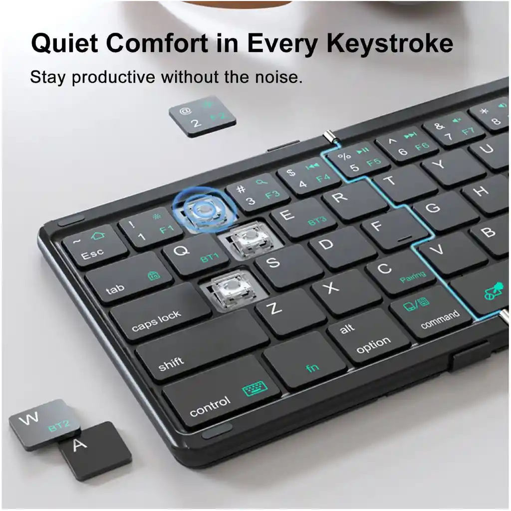 Nillkin Cube Pocket Teclado Plegable Bluetooth Negro