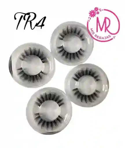 Pestañas Postizas Enteras Reutilizables Referencia Tr4
