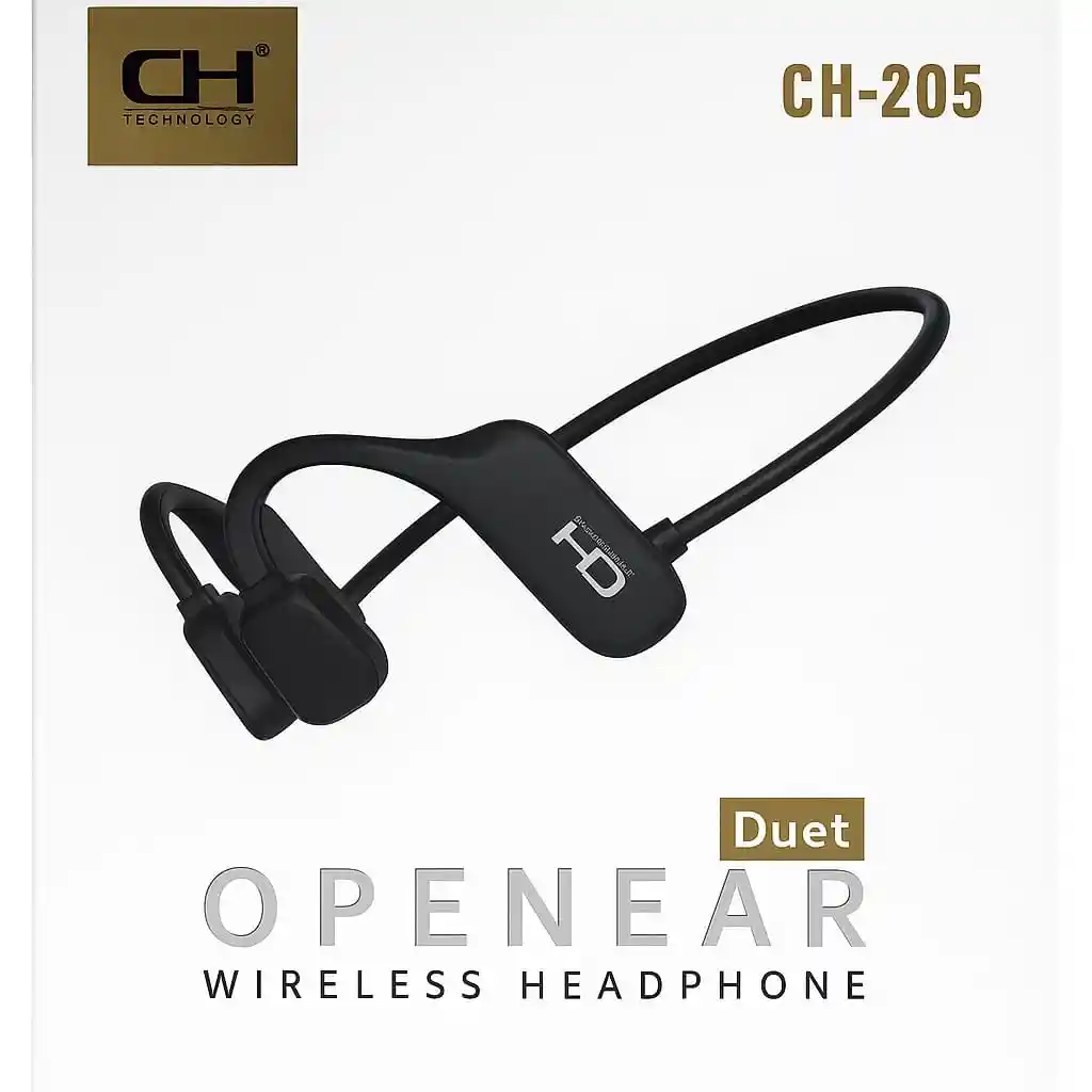 Auriculares De Conducción Ósea Ch-205 Color Negro