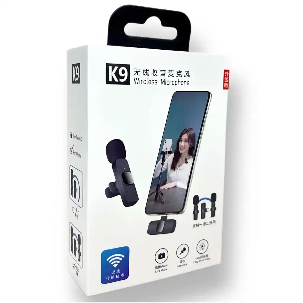 Micrófono Inalámbrico 2 En 1 Para Iphone
