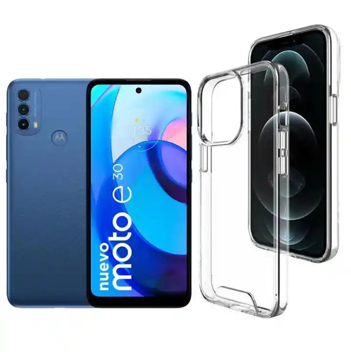 Case Carcasa Transparente Para Motorola E30