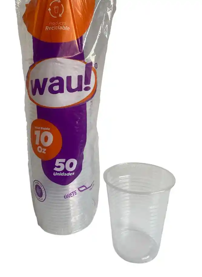 Vasos 10 Onzas Wau Desechables
