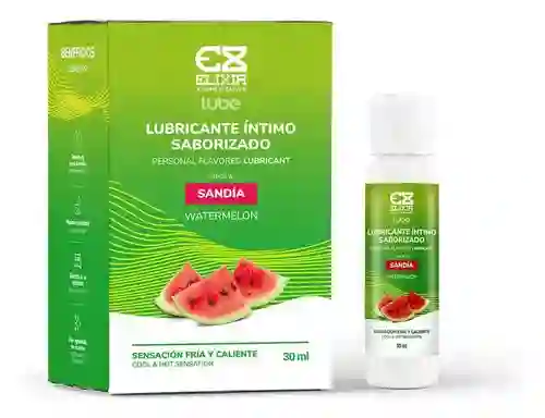 Lubricante Sabor Sandía Elixir: Doble Sensación Frío-calor