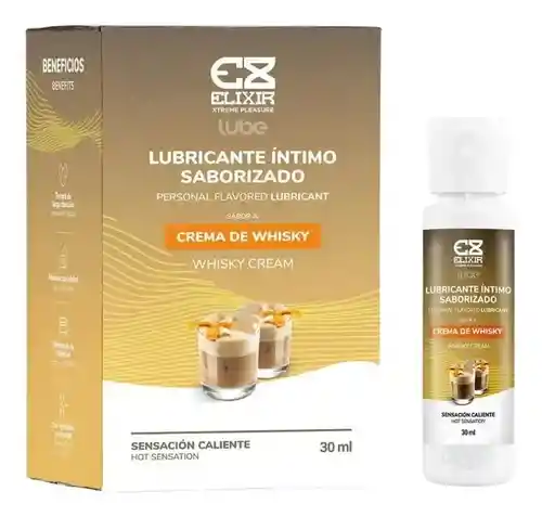 Lubricante Caliente Sabor Crema De Whisky Elixir