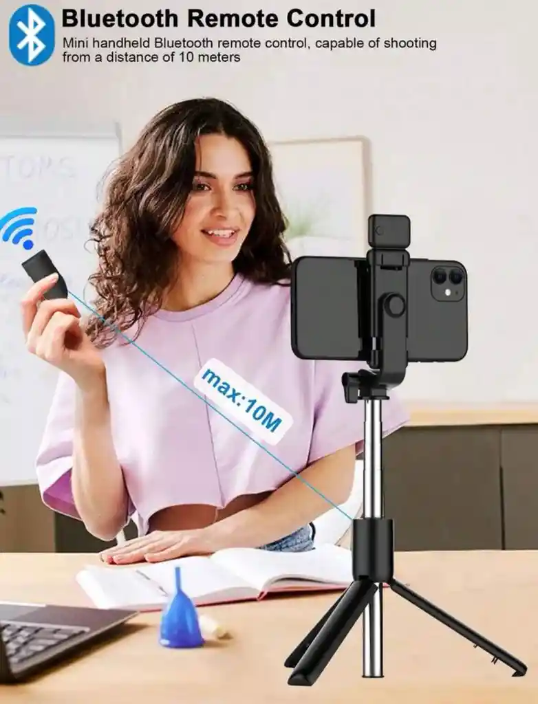 Palo Selfie Plegable Bluetooth Trípode Monopod