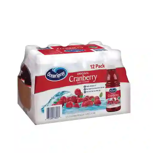 Ocean Spray Jugo De Arándanos 12 Unidades / 450 Ml
