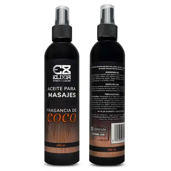 Aceite Para Masajes Coco