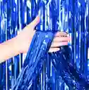 Cortina De Tiras Para Decoracion De Fiestas Color Azul