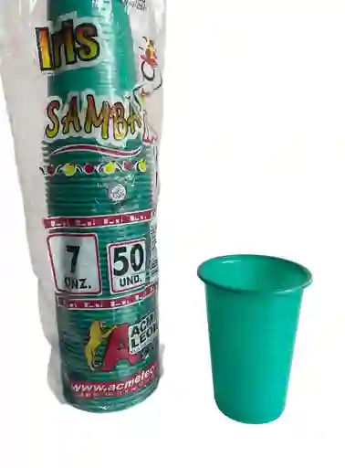 Vasos Desechables 7 Onzas Bingo Verde