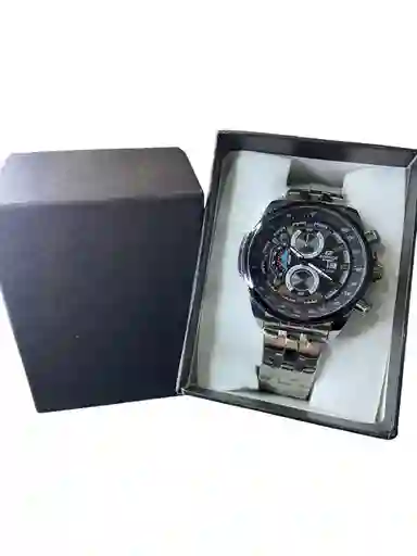 Reloj Replica Negro Con Plateado Casio Edifice Para Hombre Replica