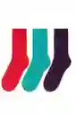 Combo Tres Pares De Medias Talla Adulto