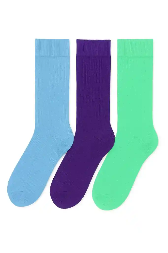 Combo Tres Pares De Medias Talla Adulto