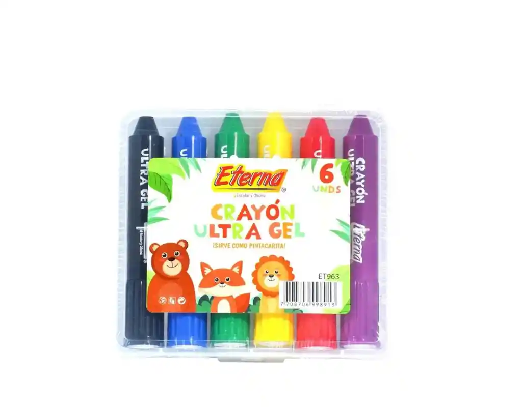 Crayones En Gel Para Niños X 6und