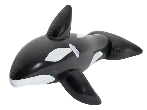 Flotador Inflable Montable Ballena Orca Jumbo