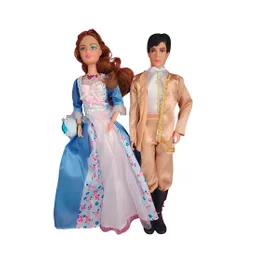 Muñeca Princesa Muñeco Principe Vestido Elegante Juguete
