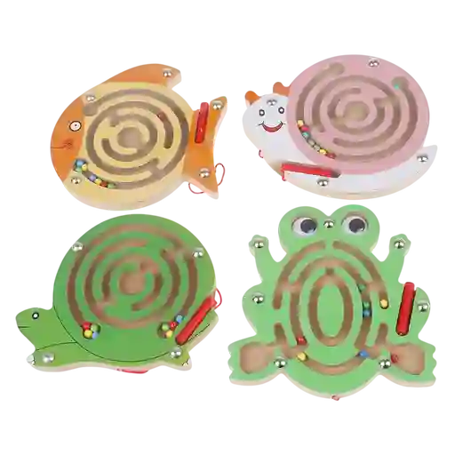 Didactico Juego Laberinto Magnetico Madera Surtidos