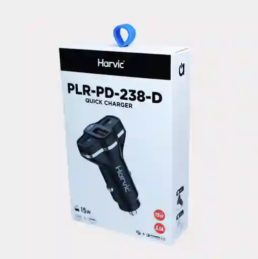 Cargador Para Carro Plugin 3 Puertos 2 Tipo C 1 Usb Plr-pd-238-d
