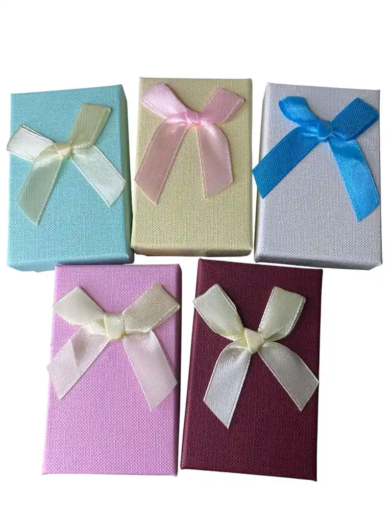 Cajita De Regalo Mediana Con Moño Decorativo Para Joyas, Pendientes, Collares