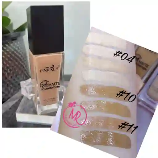 Base De Maquillaje Pink Key De Alta Cobertura (tono #10)