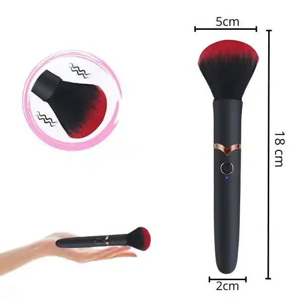 Vibrador Discreto Tipo Brocha Blushy