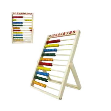 Didactico Abaco De Madera 30 X 19.5 Cm
