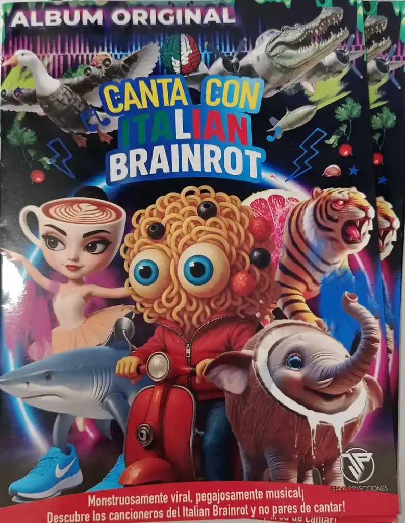 Album Italian Brainrot + 10 Sobres De Laminas Autoadhesivas