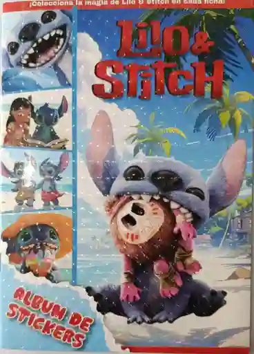 Album Stitch + 10 Sobres De Laminas Autoadhesivas Coleccionables