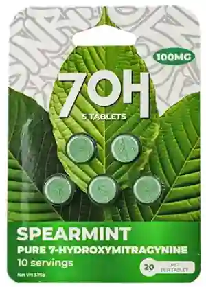 Extracto De Kratom 7oh Pure 7-hydroxymitragynine Tablets – 100mg Spearmint
