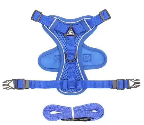 Arnés Pechera Para Gatos Y Perros Pequeños Tamaño S Color Azul