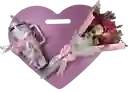 Flores Y Corazón En Madera + Termo De 40 Oz
