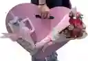 Flores Y Corazón En Madera + Termo De 40 Oz