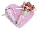 Flores Y Corazón En Madera + Termo De 40 Oz