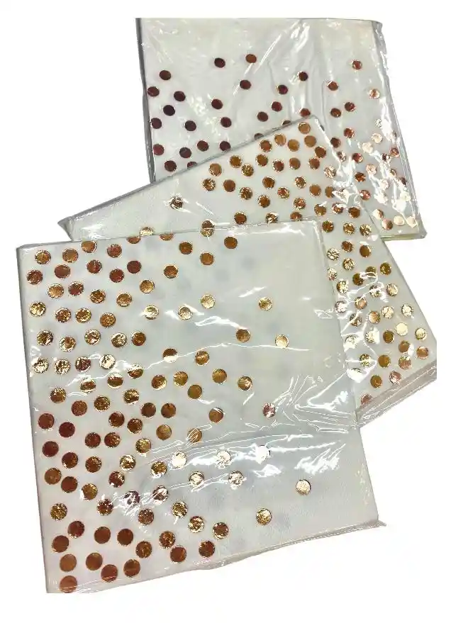 Servilletas Oro Rosa , Servilletas Blanca Y Oro Rosa