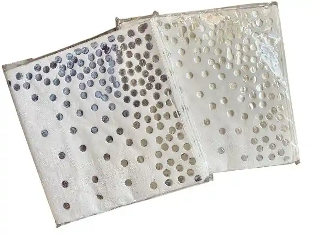Servilletas Plateadas Puntos