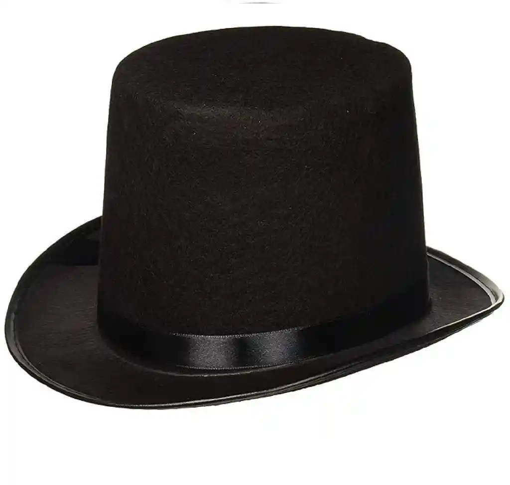 Sombrero De Copa Negro | Disfraz De Mago, Halloween Y Fiestas Unisex