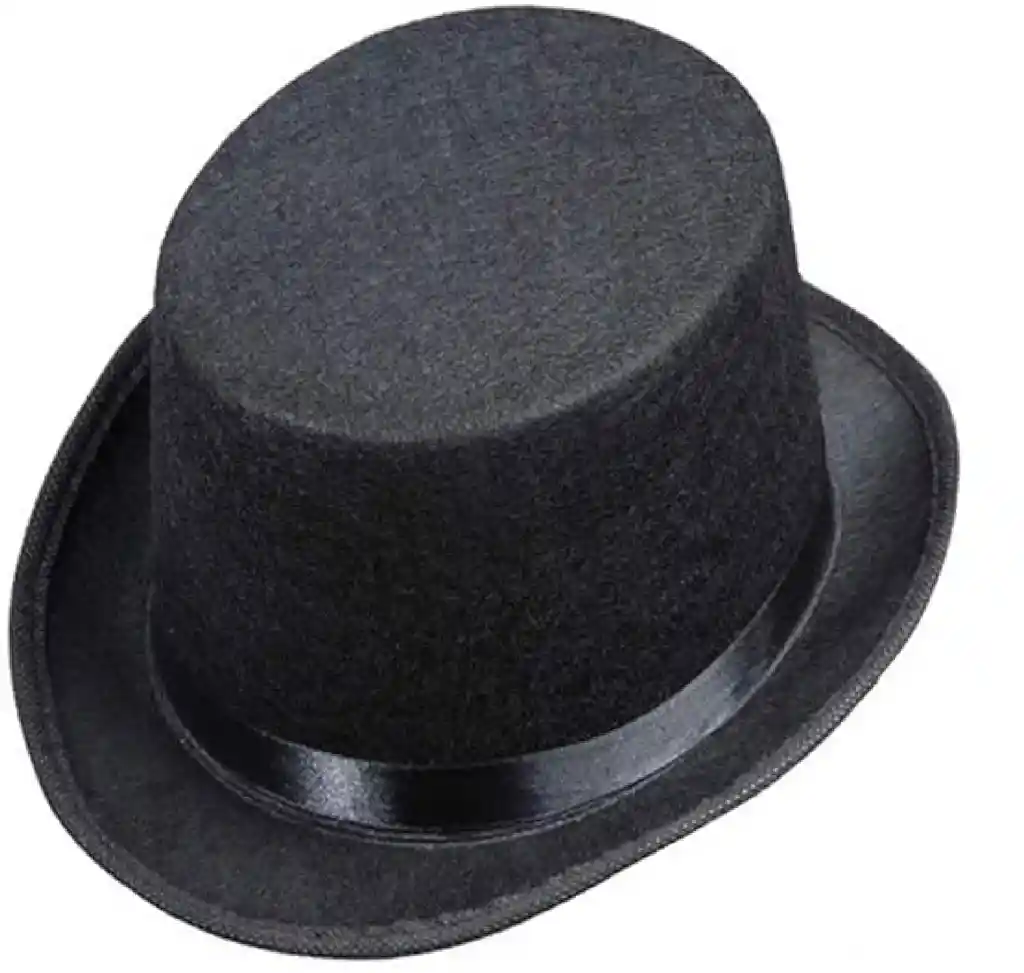 Sombrero De Copa Negro | Disfraz De Mago, Halloween Y Fiestas Unisex