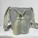 Mochila Wayu Pequeña Lisa Con Asa Tejida