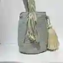 Mochila Wayu Pequeña Lisa Con Asa Tejida