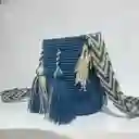Mochila Wayuu Pequeña Lisa Con Asa Tejida ✨