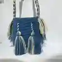 Mochila Wayuu Pequeña Lisa Con Asa Tejida ✨