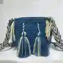 Mochila Wayuu Pequeña Lisa Con Asa Tejida ✨