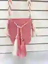Mochila Wayu Pequeña Lisa Con Asa Tejida ✨